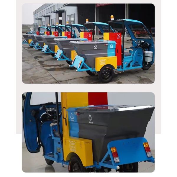 1-4 Cubic Meter Water Cooled Pure Electric Small Garbage Truck