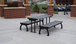 L1500W650H750mm Patio Wood And Metal Picnic Table