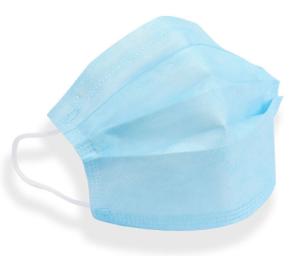 China Wholesale Blue 3 ply Earloop Disposable Face Non Woven Fabric Face Mask , Fiberglass Free Disposable Breathing Mask wholesale