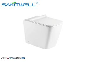 China Sanitary Ware Ceramic Rimless Floor Standing Toilet Water Saving ODM / OEM wholesale