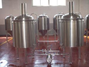 China Large Beer Brewing Equipment Stainless Steel Keg Barrel 5 Bbl Brewing System wholesale