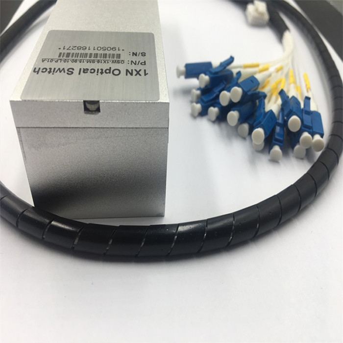 Dustproof Protective 1x16 Optical Switch 850nm 1310nm 1550Nm