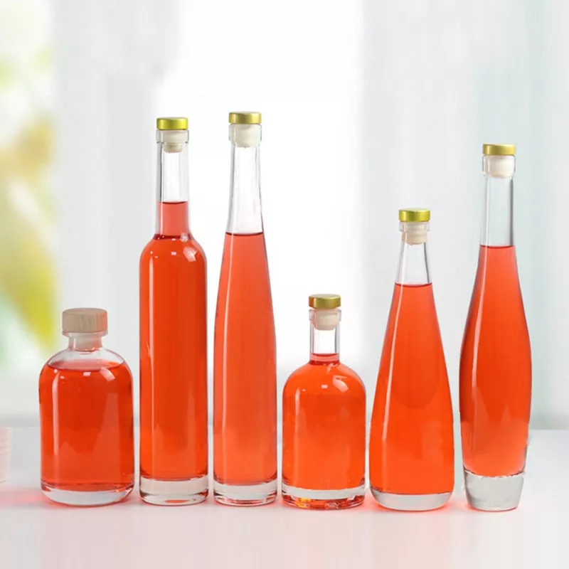 Custom Glass Bottle for Juice 750ml 1000ml 1500ml Empty Transparent PET Fruit Juice Beverage Bottle