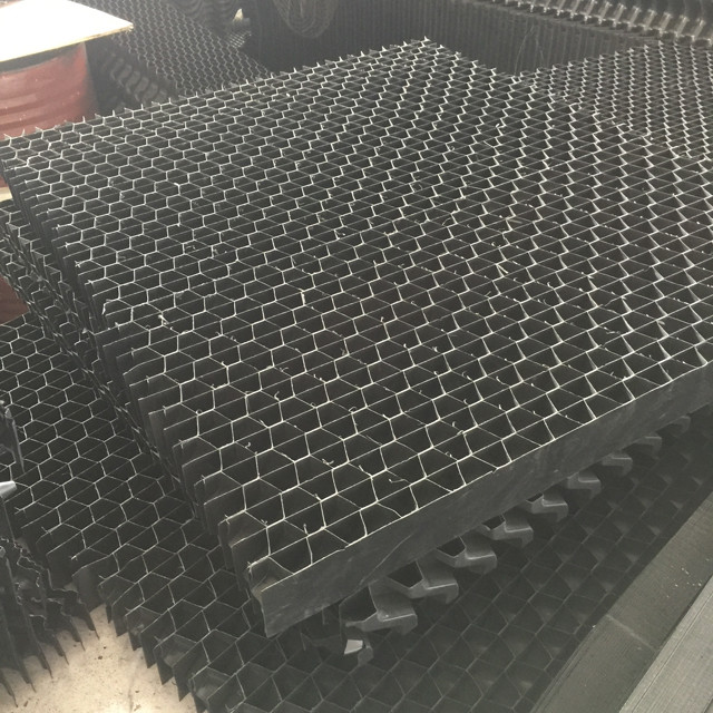 D65mm Air Inlet Louver 25mm Industrial Cooling Tower Screen Grey Black