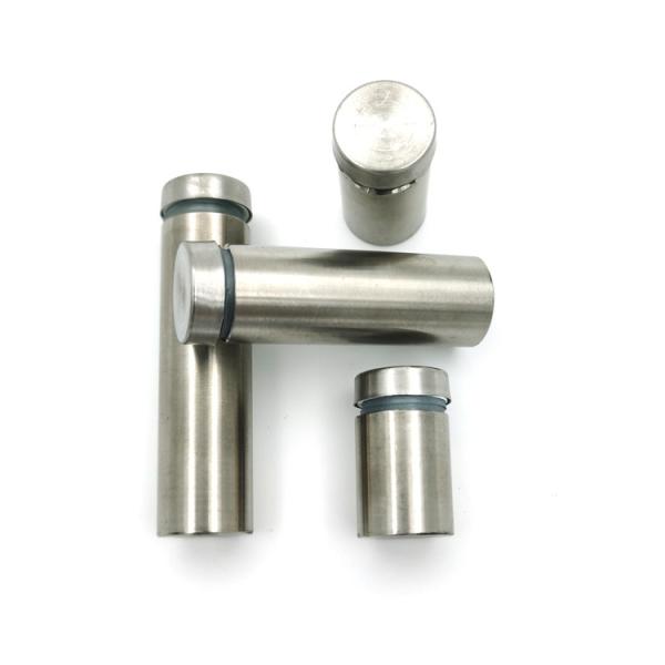 Stainless Steel Acrylic Glass Clip Spacer Threaded Sign Standoff For Glass Panel