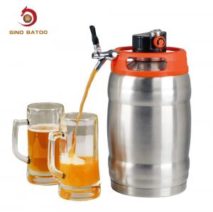 China 5L Double Wall Vacuum Insulated Barrel Beer Dispenser Tap Kit wholesale