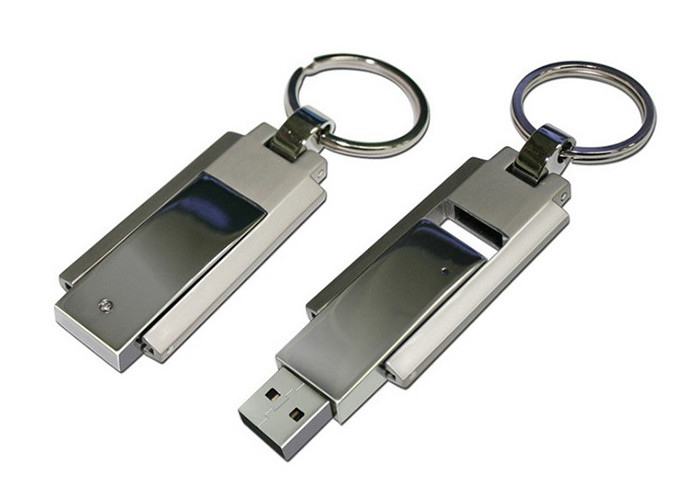 Laser Engraved Logo Metal Usb Flash Drive With Automatical Run Function