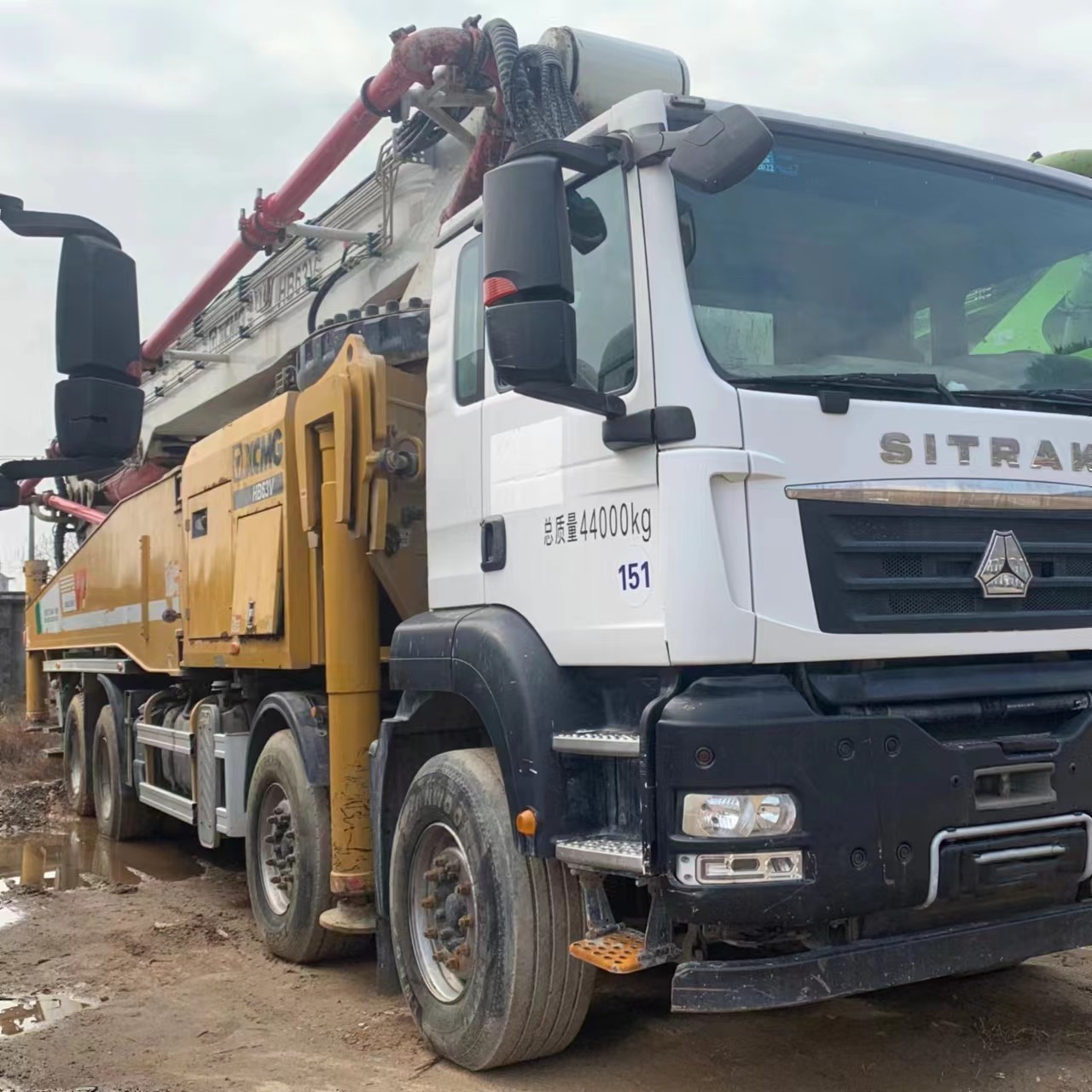 2018 National Standard Diesel Engine Concrete Pump Parts For 50m Maximum Vertical Reach