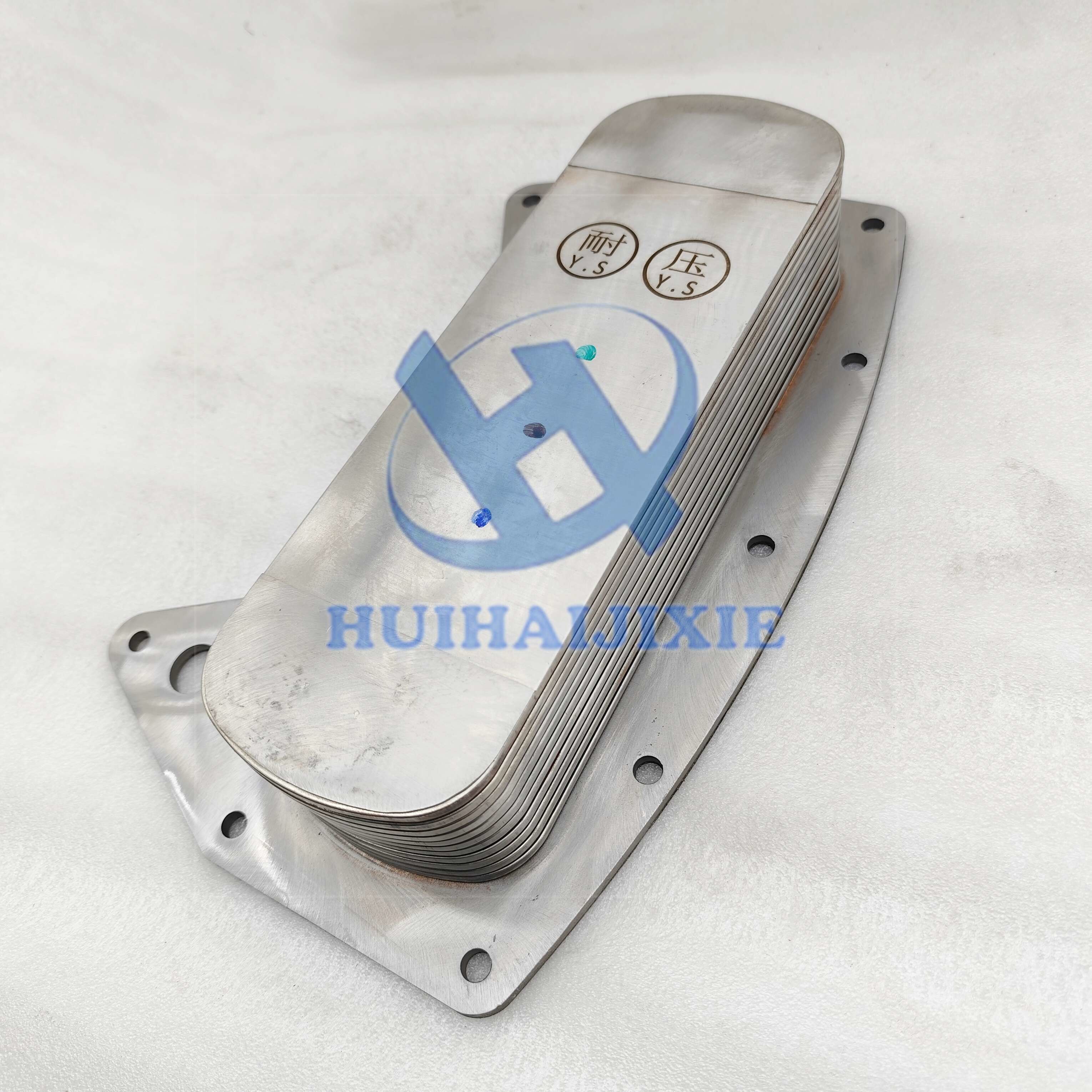 Construction Machinery 293-9367 237-4956 Oil Cooler Core For Caterpillar C9 Engines 2939367 2374956