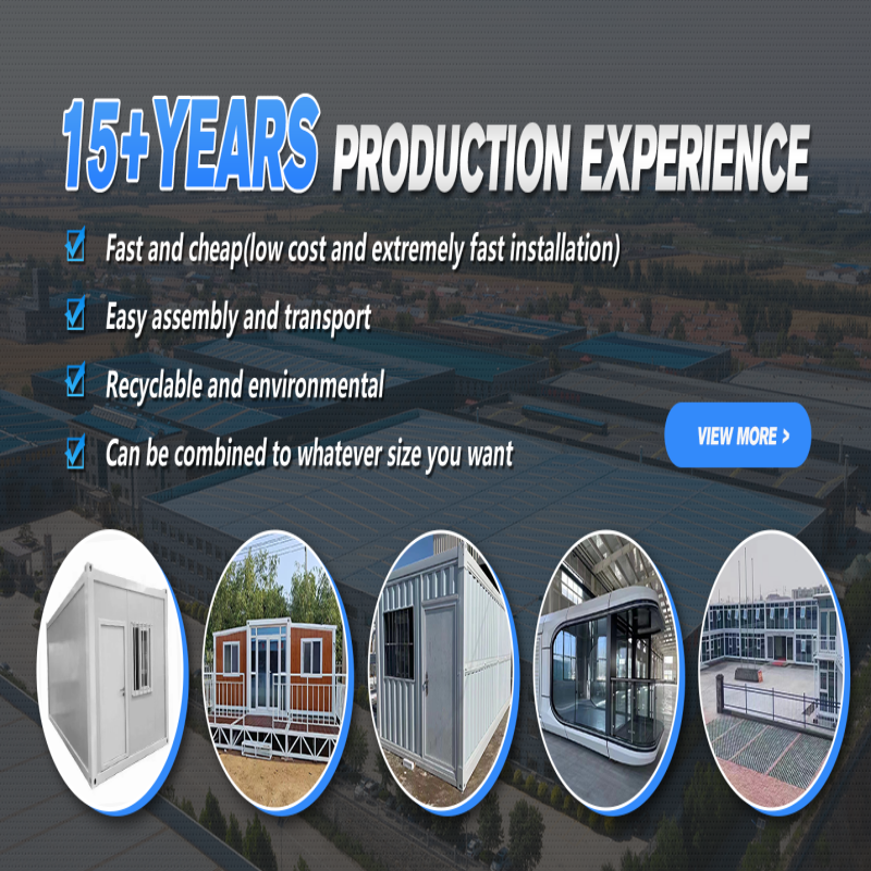 Galvanized Steel Frame Luxury Modern Modular Apple Cabin Container House for Bottom