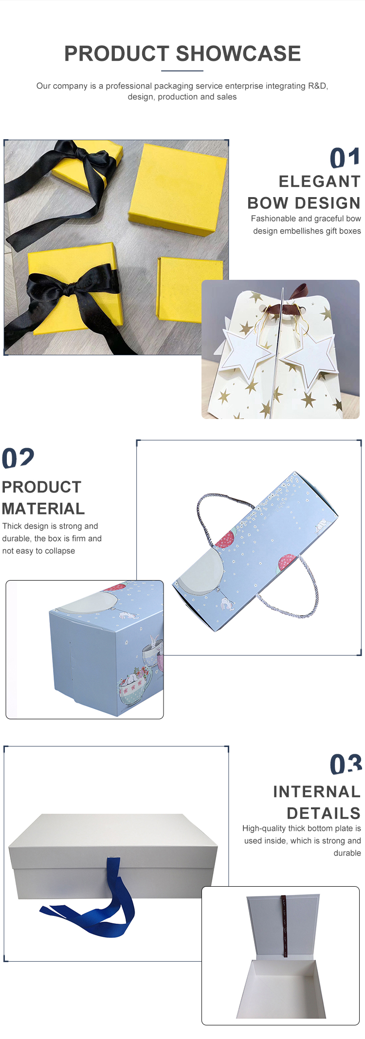 Creative Presentation Packaging CMYK Windowed Gift Boxes Custom Logo