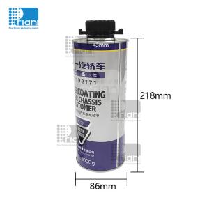 China 1 Liter Paint Bucket Chemical Tank Round Metal Tin Can Cylinder Shape With Black Lid wholesale