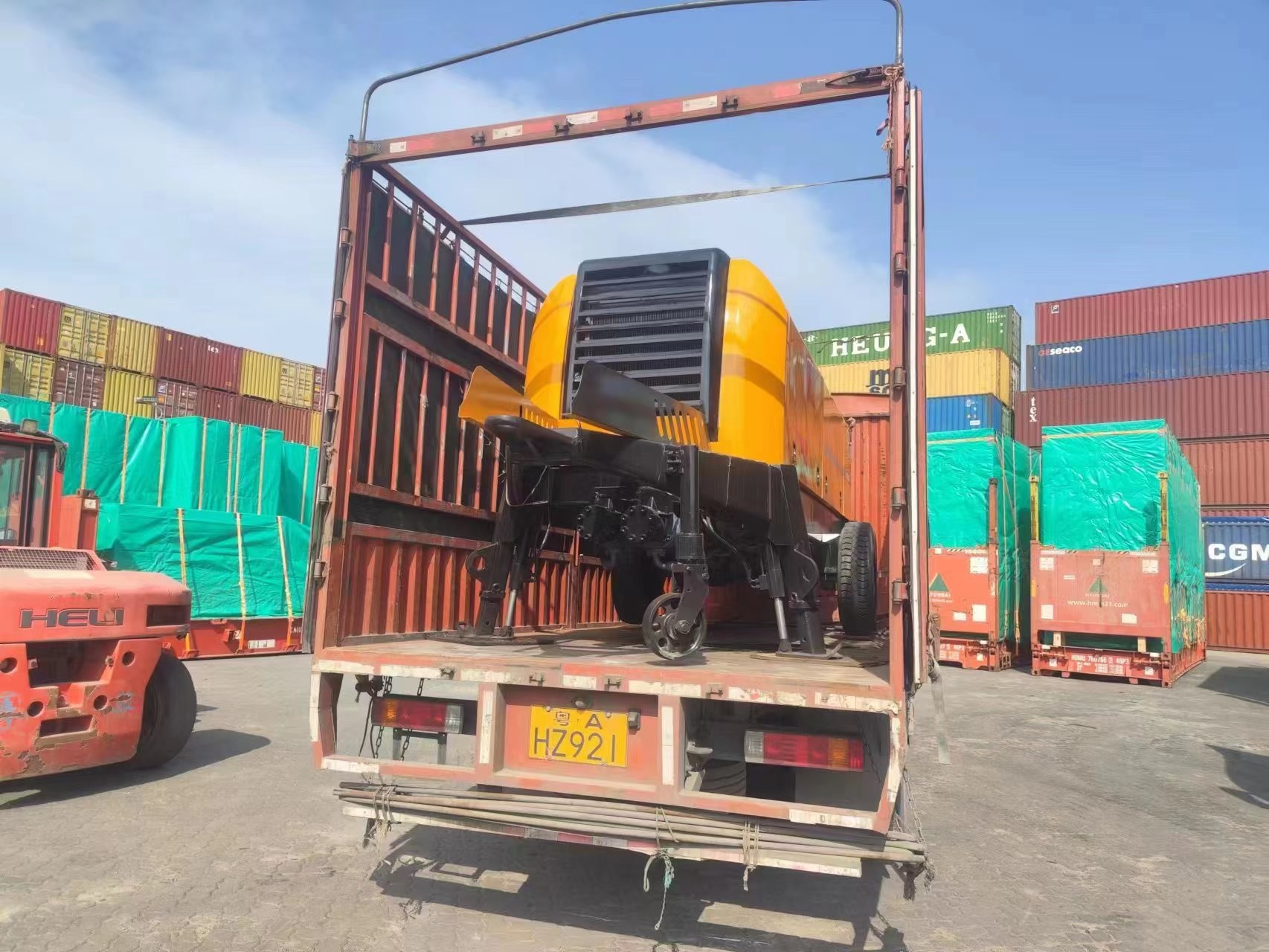 HBT6013C-5 Used Concrete Trailer Pump ISO9001 RoHS Certificated