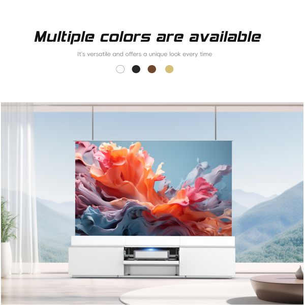 100-150 Inch Motorized Laser TV Cabinet Intelligent UST Cabinet for Projector Screen