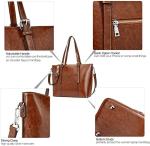 Vintage Womens Leather Messenger Bag 15.6 Inch Laptop Tote Bag