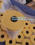 Disposable PE pre-taped self static cling masking film, Cover mask plastic drop
