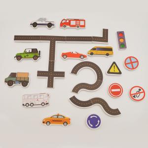China Trucks Trains Chunky Bath Stickers Foam Bath Toys EVA Material wholesale