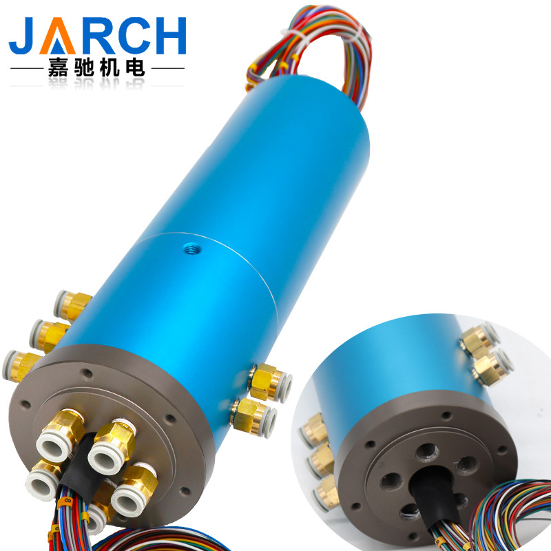 10 Circuits Signal Hydraulic Swivel Joint , Pneumatic Rotary Joint For Welding Robots