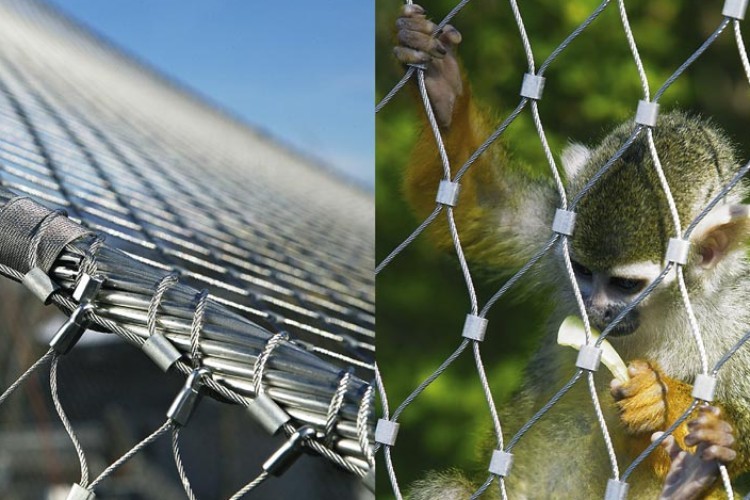 Indoor And Outdoor Rope Net Fence Heavy Duty Metal Screen Mesh