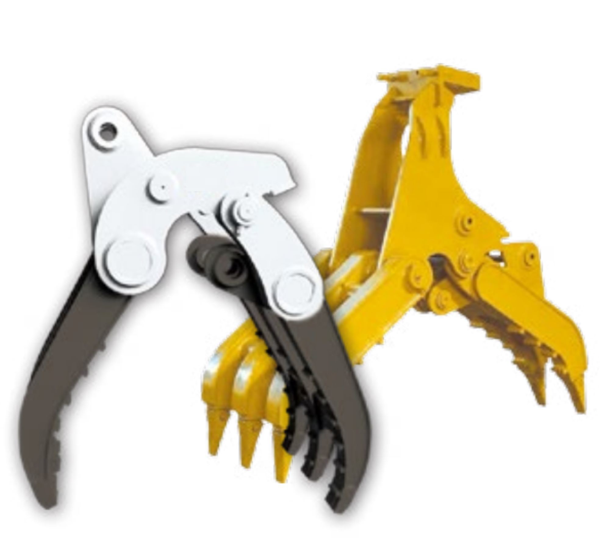 Mini Excavator Hydraulic Grab Wear Resistant For Scrap Steel / wood / stone