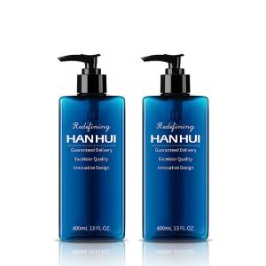 China Big Volume Plastic Shampoo Bottles Packaging 400ml Square Shape wholesale