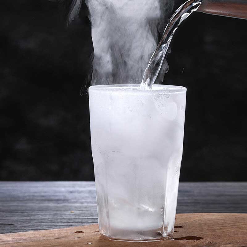 Transparent Borosilicate Glass Double Cup 200ml 400ml For Juice Tea Milk
