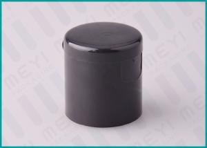 China 18/410 Black Smooth Flip Top Plastic Caps With High Leakproofness Design wholesale