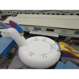 China 0.9mm PVC Tarpaulin Inflatable Unicorn For Water Park Beach wholesale