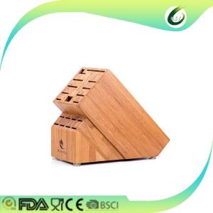 China kitchen knife magnetic bamboo knife block wholesale
