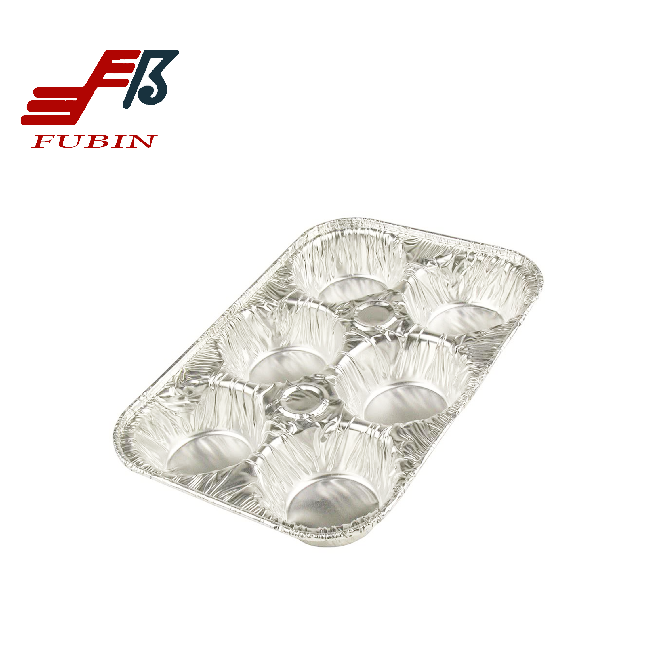 Six Muffin Baking Pan Chocolate Egg Tarts Aluminum Foil 6 Compartment