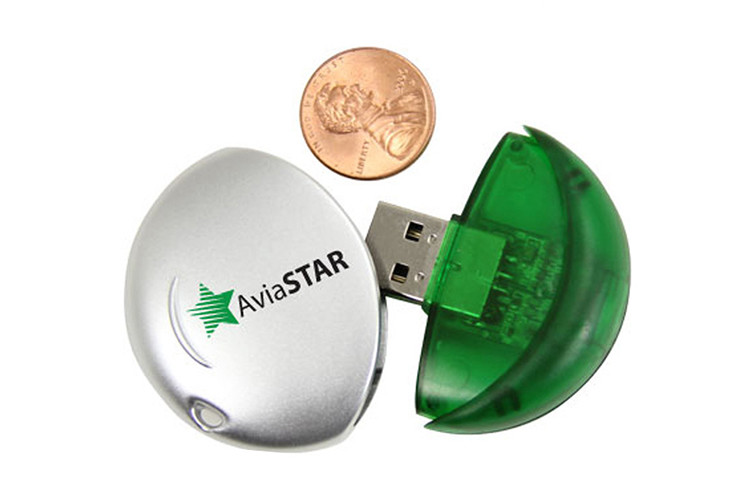 Factory supply round shape 64GB 2.0 Orange color plastic USB with customized logo and package show life brand