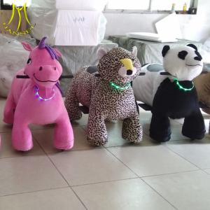 China Hansel hot children Zoo animals toys battery powered walking pets animal electric ride wholesale