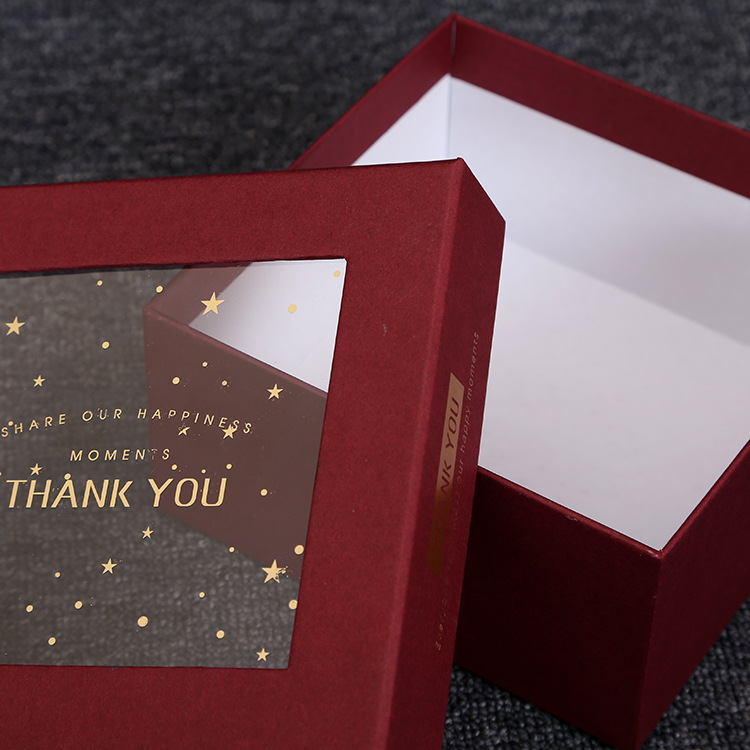 Custom Wedding Favors Thank You Gift Box With Window L*W*H cm Tailored to Your Needs