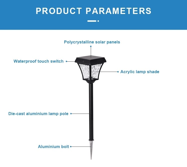 Weather Proof Outdoor LED Garden Lights , LED Outdoor Path Lights With Touched Switch