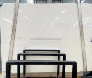 China Small Scale Building Projects Essential Popular Light Beige Natural Marble Wall Tiles wholesale
