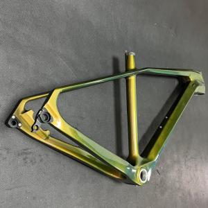 China Chameleon Color Orange T1000 Carbon MTB Frame Disc Brake 27.5 Mountain Bicycle Carbon Frame wholesale