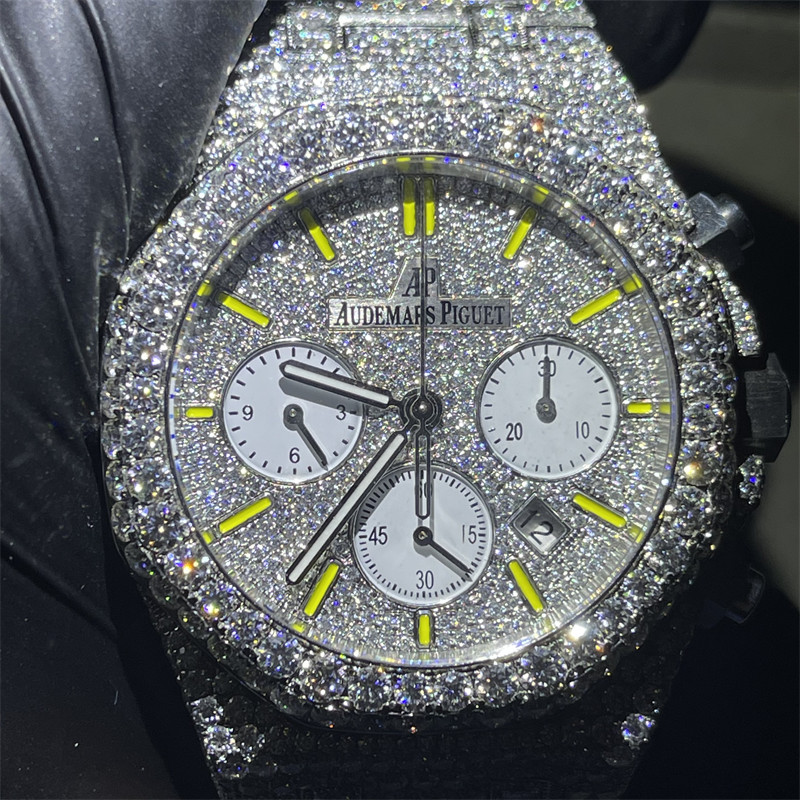 Hiphop Moissanite Bust Down Watch Fashion Bling Vvs Moissanite For Women