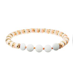 China Pill Shape Heishi Beads Bracelet wholesale