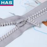 3#5#10# Diamond Zipper Rhinestones Zipper Fashion Open-End Colorful Resin Zipper