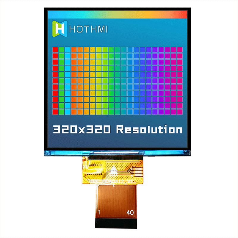 Square Durable IPS TFT LCD Display 4 Inch 320x320 Dots With IC TFT-H040A12DHIIL4N40