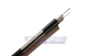 China CATV Coaxial Cable RG6 with Messenger 18AWG CCS 60% AL Braiding PVC for Outdoor wholesale