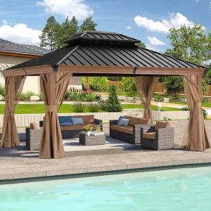 China Smart Functionality Outdoor Space Aluminum Patio Pergola wholesale