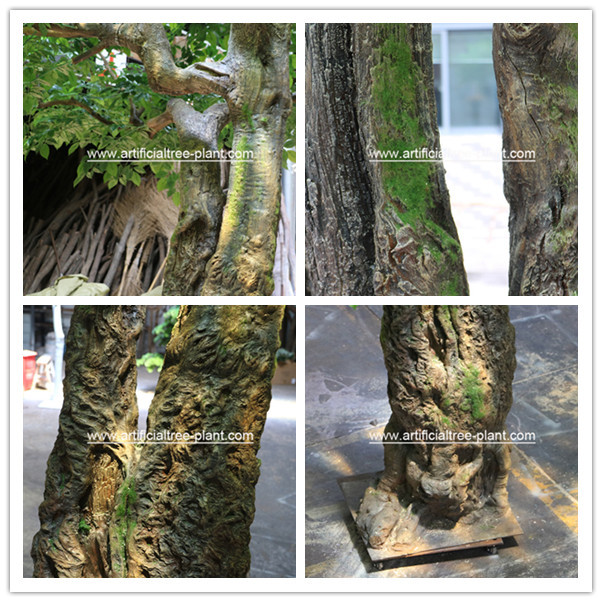 Bodhi Leaves Artificial Ficus Religiosa Tree Fiberglass / Wood Material