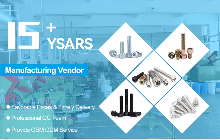 ANSI Standard M3x12 DIN 912 Hex Socket Head Cap Screw with ISO9001 2015 Certificate