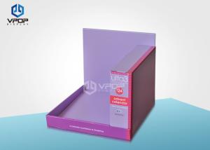 China Eyelash Lipstick Cosmetic Countertop POS Foldable Cardboard Display wholesale