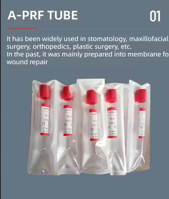 10ml 13ml PRF Centrifuge Tube Recommended Storage Temperature 4-25C Plastic Tube for Medical Lab