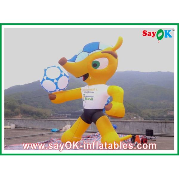 Sport Games Inflatable Cartoon Characters H3 - 8m PVC Colorful Mascot Cartoon Characters For Birthday Parties