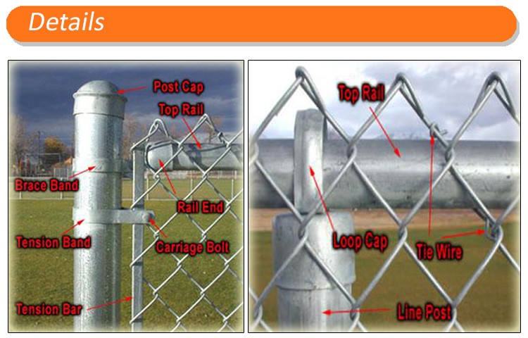 Pvc Coated Cyclone Wire Chain Link Fence 1.5mm To 5.00mm Diameter Woven Mesh