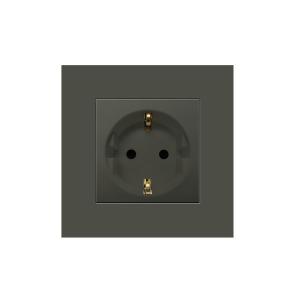 China PA Champagne Electrical Power Socket , schuko 16 Amp Smart Plug wholesale