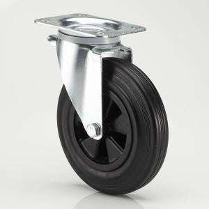China Waste container rubber caster 200mm wholesale